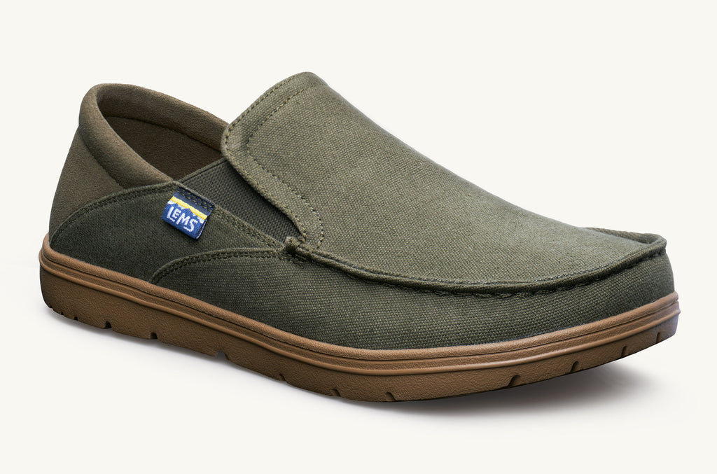 Lems Slip On Čevlji Moški Drifter Olivno Zelene | JFC1198BU