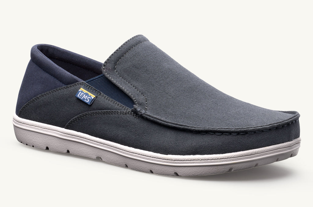 Lems Slip On Čevlji Moški Drifter Sive Temno Modre | RQZ5852WN