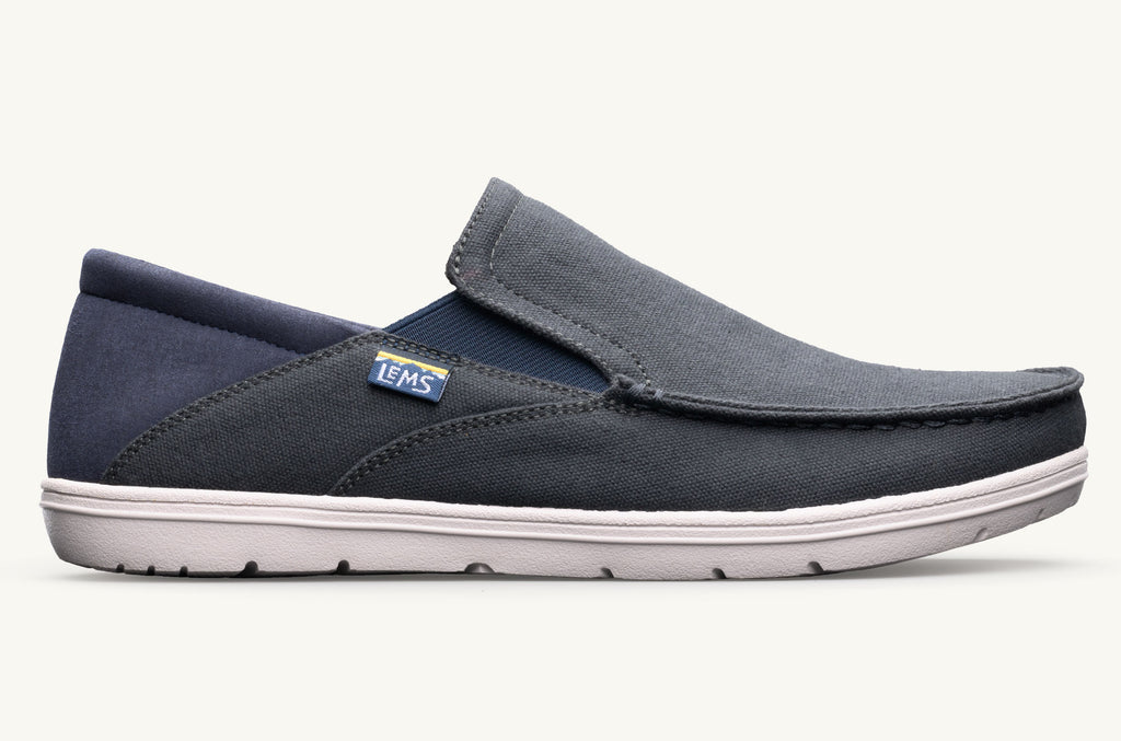 Lems Slip On Čevlji Moški Drifter Sive Temno Modre | RQZ5852WN