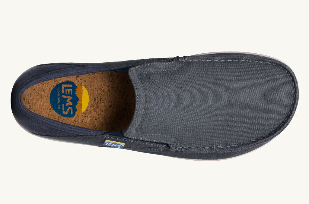 Lems Slip On Čevlji Moški Drifter Sive Temno Modre | RQZ5852WN