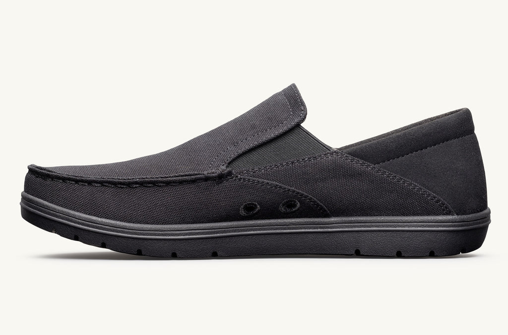 Lems Slip On Čevlji Moški Drifter Črne | GRJ7180DK