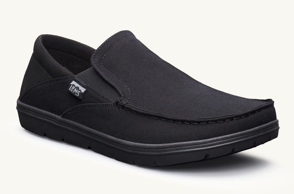 Lems Slip On Čevlji Moški Drifter Črne | GRJ7180DK