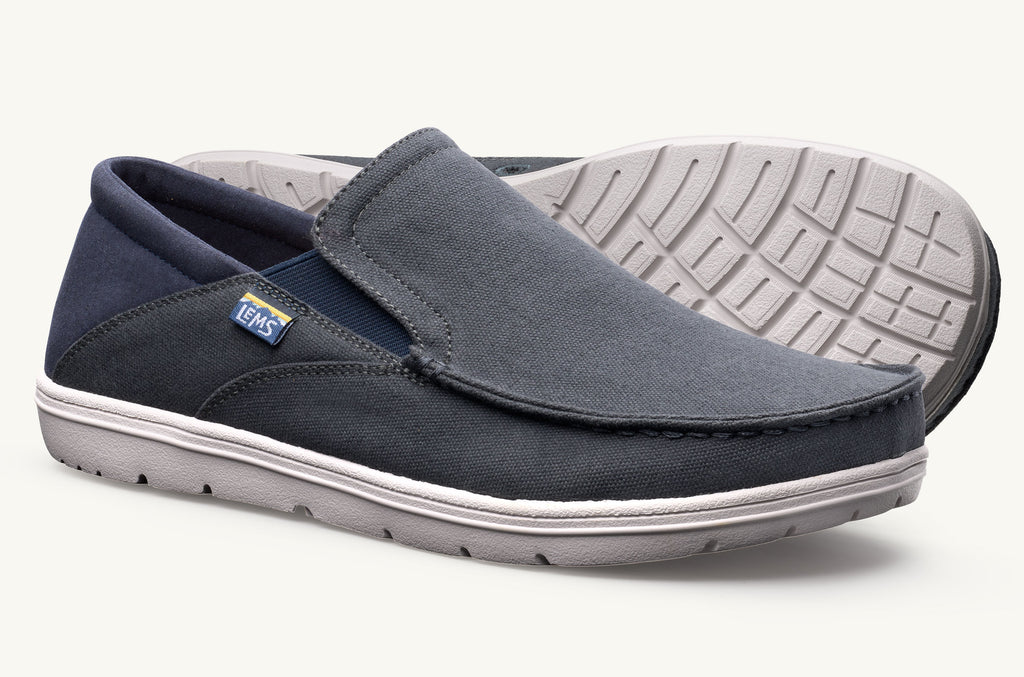 Lems Slip On Čevlji Moški Drifter Sive Temno Modre | RQZ5852WN